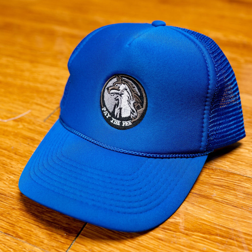 PAY THE FEE Blue Logo Hat